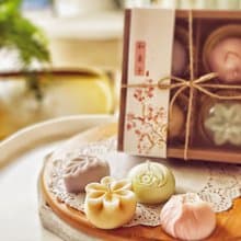 日式和菓子香氛蠟燭禮盒四入