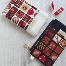 【FCI/票卡證件拉鍊小包】百味巧克力 黑 白 可加購脖子掛繩!