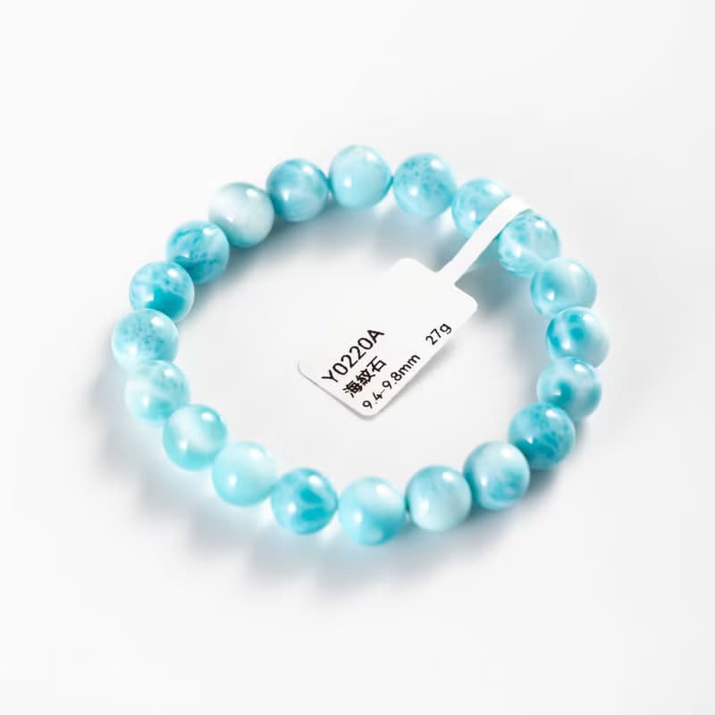 拉利瑪石海紋石手鍊 | 一物一圖 | 天然水晶手鏈