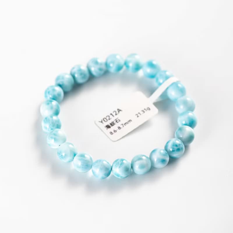 拉利瑪石海紋石手鍊 | 一物一圖 | 天然水晶手鏈