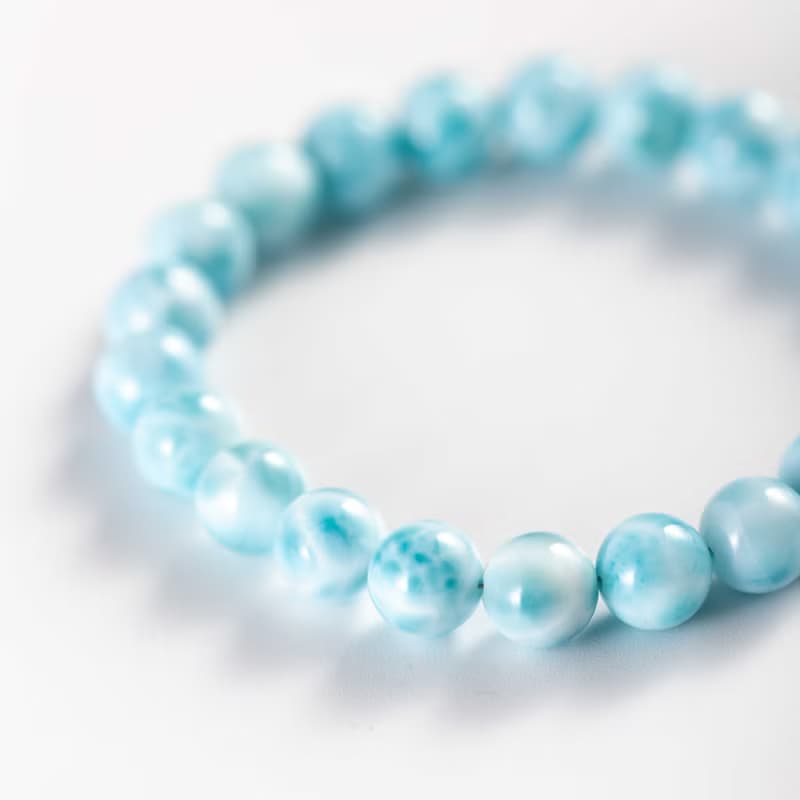 拉利瑪石海紋石手鍊 | 一物一圖 | 天然水晶手鏈