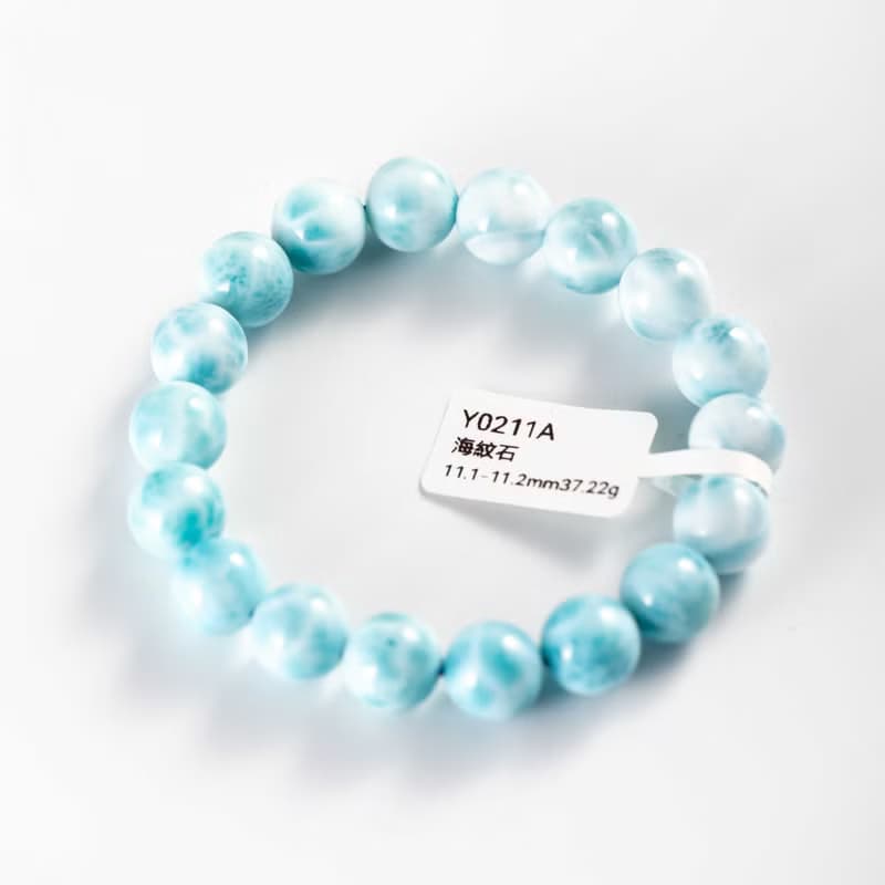 拉利瑪石海紋石手鍊 | 一物一圖 | 天然水晶手鏈