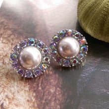 Vintage Jewelry 西洋古董飾品 經典 炫麗 針式耳環