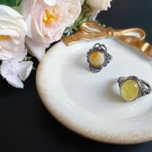 天然 蜜蠟 紓緩 戒指 水晶 天然石 禮物 S925活動戒圍