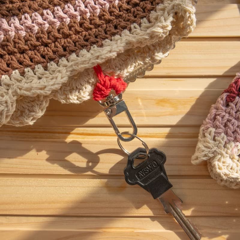 蛋糕鑰匙包-巧克力