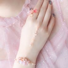 ZODIAC: 金牛 X 牽牛花 / 朝顏牽牛花可拆式兩用鍍14K金T字手鍊