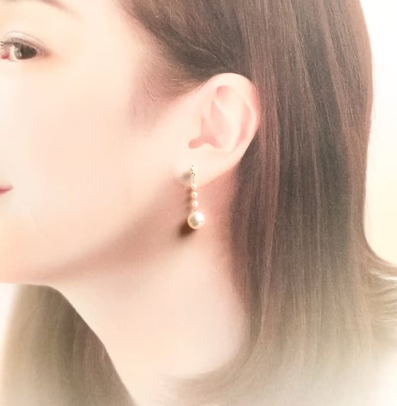 Akoya pearl earring【Ltd.price】sea pearl