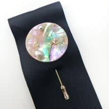幻彩貝殼胸針II 情侶胸針 珍珠 瑪瑙 幻彩極光 泛出獨一無二光彩