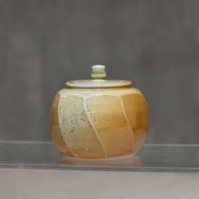 柴燒蓋罐 純瓷 茶倉 【臻麟陶藝】