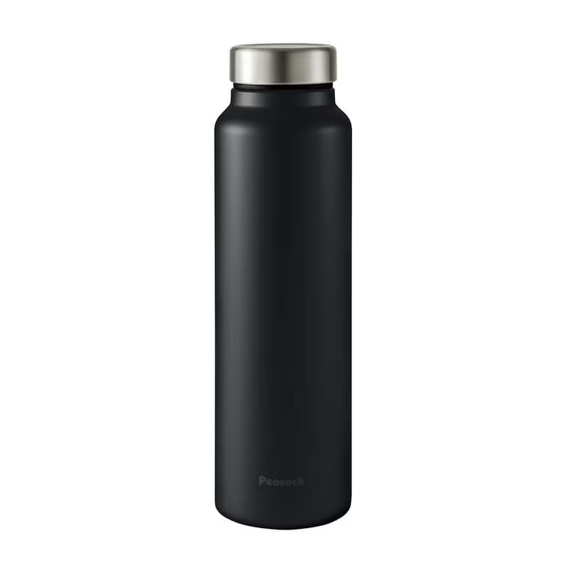 【孔雀Peacock】800ML 不鏽鋼保溫杯 商務休閒 輕量化設計-消光黑