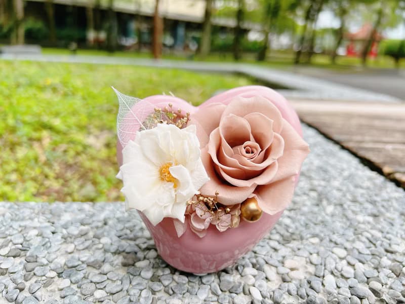 愛心/心型/永生花/乾燥花/擴香/桌花/盆花