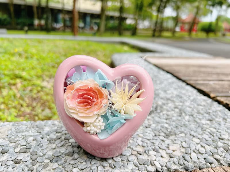 愛心/心型/永生花/乾燥花/擴香/桌花/盆花