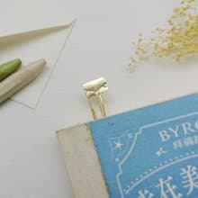 書房系─信封書籤- 黃銅復古迴紋針書籤