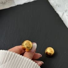 中古品 Celine 賽琳 凱旋門金球耳夾