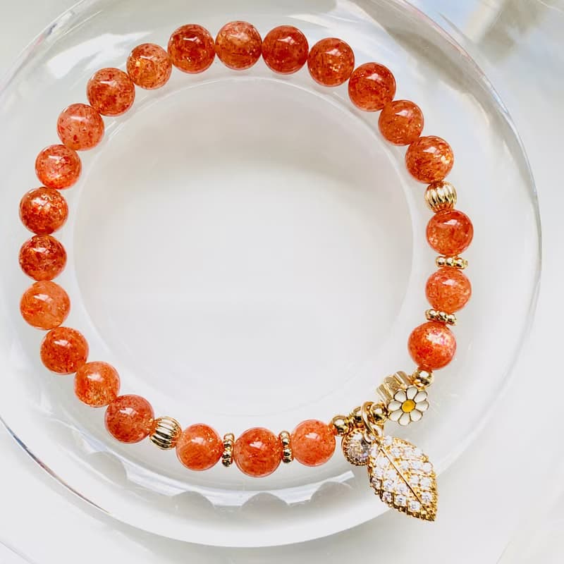 ITS-B657【設計款・耀眼精品6款・金太陽石】天然石水晶手鍊手環