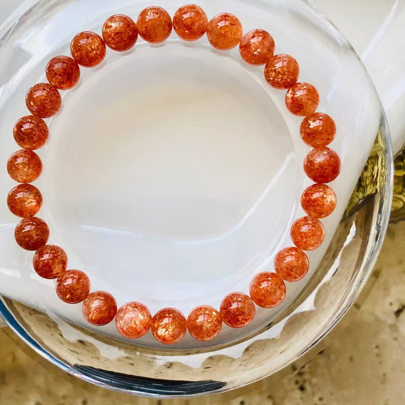 ITS-B657【設計款・耀眼精品6款・金太陽石】天然石水晶手鍊手環