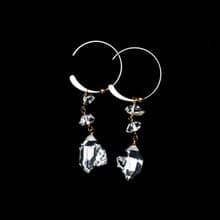 美國紐約 高頻能量 閃靈鑽雙生超白透閃耀耳環