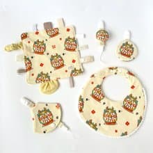 現貨 圓胖福神龍 彌月禮物 圓兜 安撫巾 奶嘴鏈 平安符袋