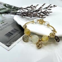 金心月影 水晶手鍊 黃水晶 白水晶 月光石 偏財 十一月誕生石