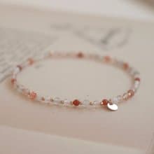 手環 草莓晶 瑪瑙 天然石 - 好消息 -