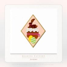 Chocolate Hare Peyote Pod / Beading PDF Pattern / Seed Beads Easter Ornament