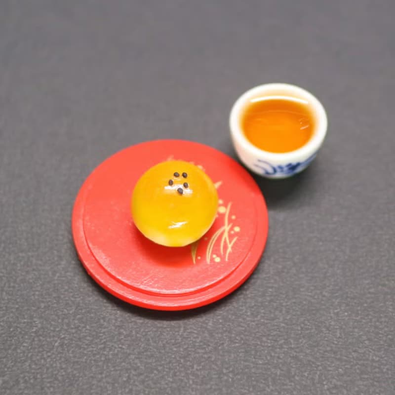 蛋黃酥 完整未切 耳環 單耳 中秋月餅ダンファンス