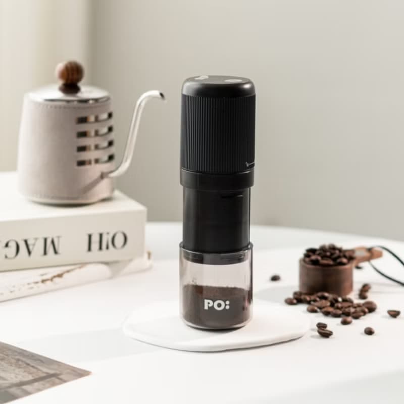 【手沖咖啡】电動磨豆機 不銹鋼磨芯 陶瓷磨芯 輕便易操作 聖誕禮