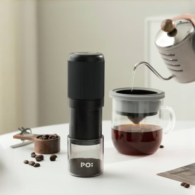 【手沖咖啡】电動磨豆機 不銹鋼磨芯 陶瓷磨芯 輕便易操作 聖誕禮