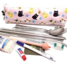 大食怪環保收納袋-可愛貓(粉紅色)