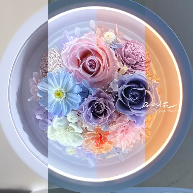 【那些花】永生花無線充電檯燈/桌燈/三合一功能/藍芽音箱