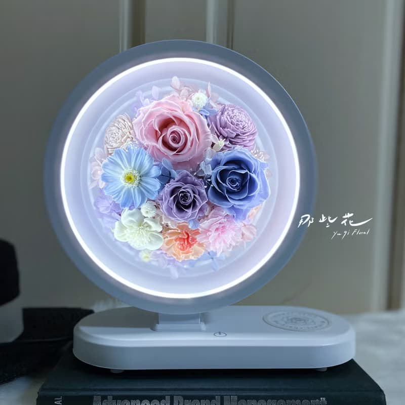 【那些花】永生花無線充電檯燈/桌燈/三合一功能/藍芽音箱