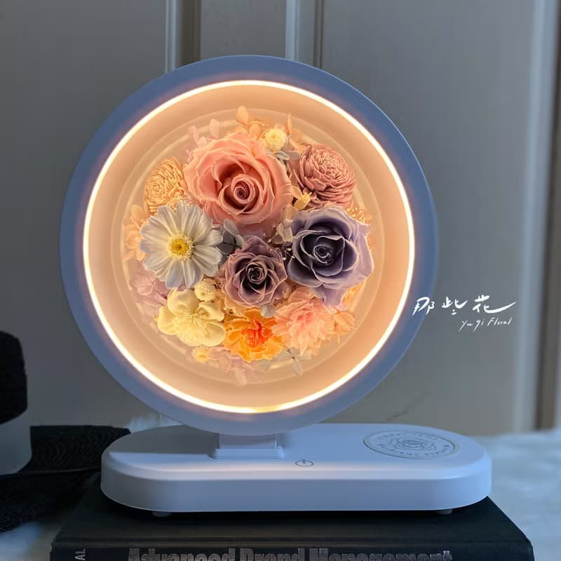 【那些花】永生花無線充電檯燈/桌燈/三合一功能/藍芽音箱