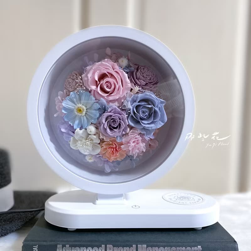 【那些花】永生花無線充電檯燈/桌燈/三合一功能/藍芽音箱