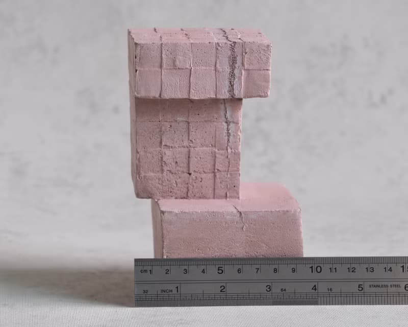 Concrete Bookend Quadrangle Nutmeg Sold as a single