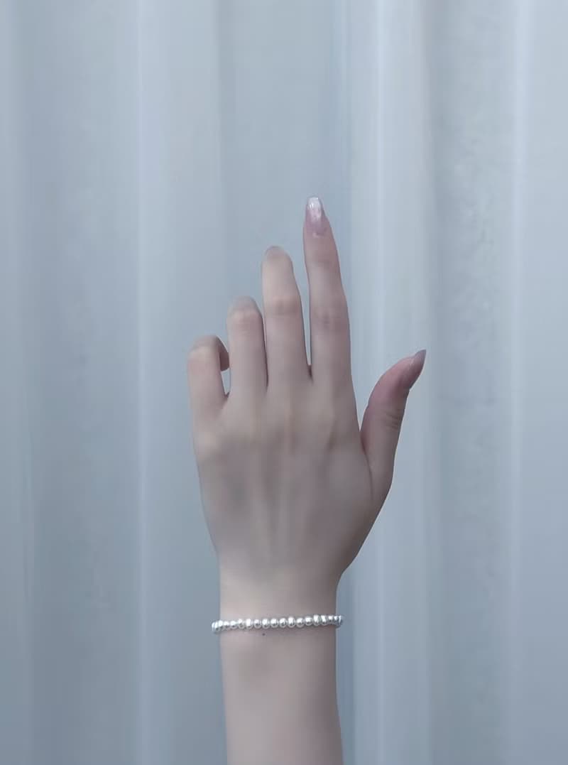 星光圓舞曲小米珠淡水珍珠手鍊輕珠寶真珠手環18K金手鍊