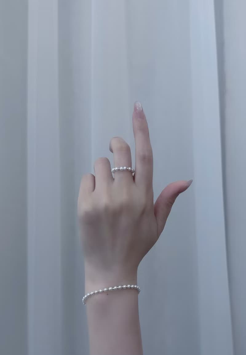 星光圓舞曲小米珠淡水珍珠手鍊輕珠寶真珠手環18K金手鍊