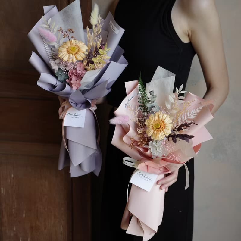 【遇見恆久】向陽之歌永生非洲菊花束 共2款