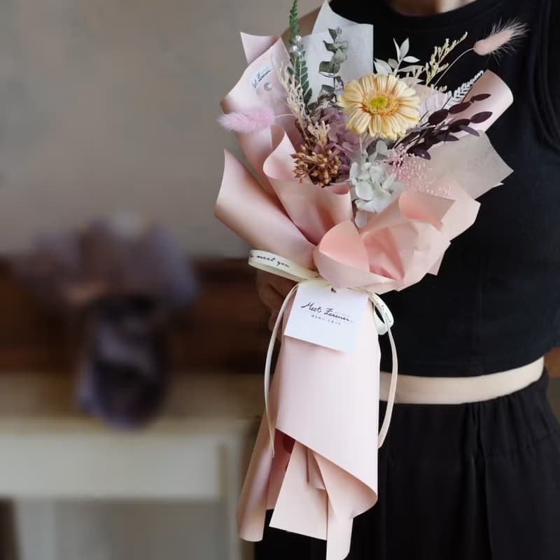 【遇見恆久】向陽之歌永生非洲菊花束 共2款