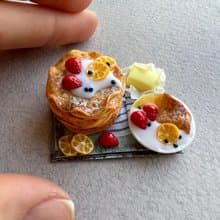 Miniature foods for doll house