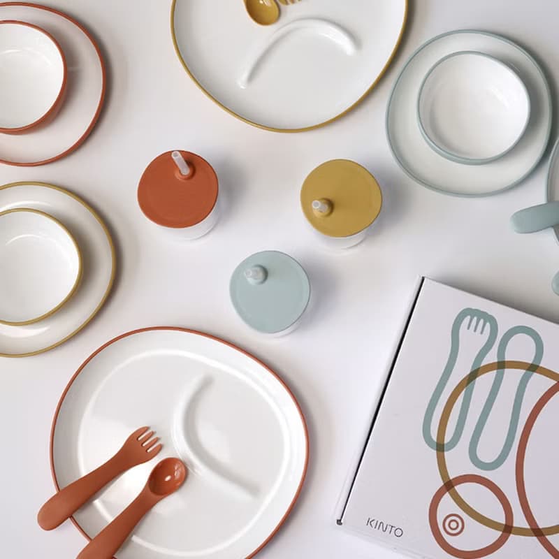 日本KINTO BONBO吸管杯餐盤4件組 / 共3色