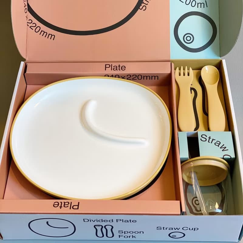 日本KINTO BONBO吸管杯餐盤4件組 / 共3色