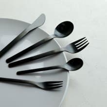 日本【SALUS 佐藤金屬】機內用餐具(黑)