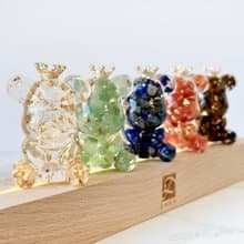 【快速出貨】水晶熊夜燈組 5隻1組 居家擺飾 | 生日 聖誕交換禮物