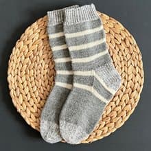 Handmade knitted womens socks/ Warm knitted accessory
