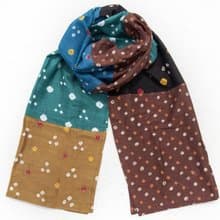 印度純綿圍巾 手工圍巾 拼布綁染絲巾 紮染草木染棉絲巾-沙漠綠洲