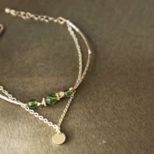 生日石系列 IIl八月|橄欖石手鐲| 舒緩緊張|減輕憂慮|改善睡眠