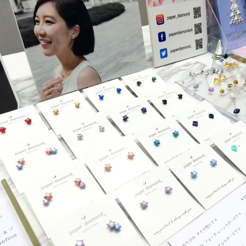 星星耳環 立體幸運星純銀耳環 | 帥氣亮黑色