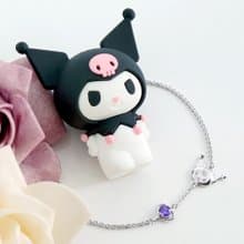 酷洛米經典系列-I.Love.Kuromi 純銀手鍊