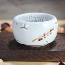 【送禮好物】160ml 踏雪尋梅 茶杯 官窯縮釉 鶯歌葉敏祥手作