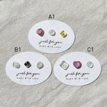 TeenyTinyCraft | 粒粒石•透幻1-3 手工耳骨夾/耳飾/戒指